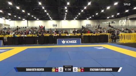 Stacyann Flores Andaya vs Sarah Beth Richter 2025 World IBJJF Jiu-Jitsu No-Gi Championship