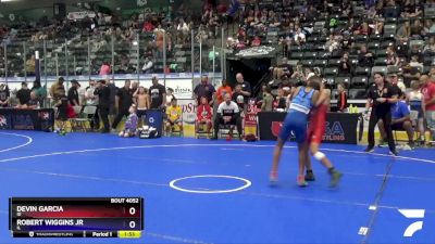 92 lbs Champ. Round 2 - Devin Garcia, ID vs Robert Wiggins Jr, IL