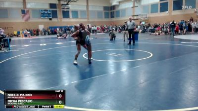 120lbs Cons. Round 2 - Noelle Madrid, Hillsboro (Girls) vs Micha Pescasio, Richland (Girls)