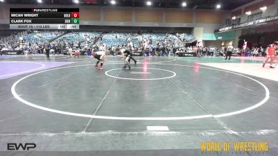 115 lbs Consi Of 64 #2 - Micah Wright, Gold Rush Wrestling Academy vs Clark Fox, Sierra Sabers