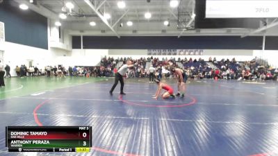 157 lbs Quarterfinal - Dominic Tamayo, Oak Hills vs Anthony Peraza, Warren