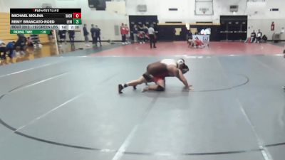 197Green lbs Rr Rnd 1 - Michael Molina, Sacred Heart vs Remy Brancato-Roed, Lehigh