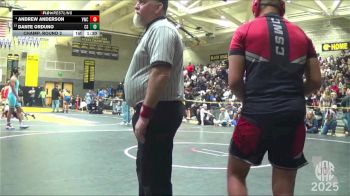 185 lbs Champ. Round 2 - Dante Orduno, CORNING SHARKS vs Andrew Anderson, Vacaville Wrestling Club