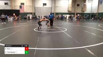 100 lbs Prelims - Allen Diaz, Lexington Wrestling Club vs Coy Thornburg, 2 Tuff Gym