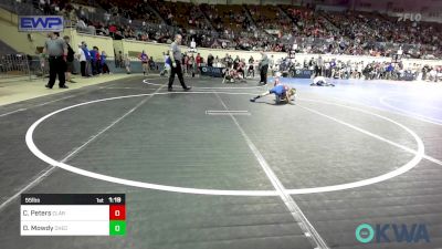 55 lbs Round Of 32 - Chance Peters, Claremore Wrestling Club vs Derrick Mowdy, Checotah Matcats