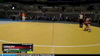 45 lbs Finals (8 Team) - Cygnus Walz, Staples-Motley vs Aiden Schumacher, Chatfield