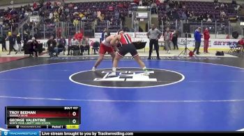 215 lbs Semifinal - Troy Beeman, Waverly Sr HS vs George Valentine, North Penn Liberty High School