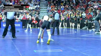 2A-120 lbs Cons. Round 2 - Carter Haberkorn, Charles City vs Zach Homan, Independence
