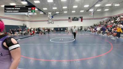 140 lbs Cons. Round 2 - Vesper Kempf, Shawnee Mission Northwest HS vs Caroline Ryser, Katy