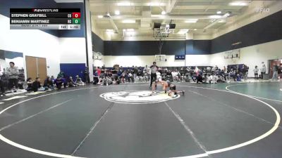 100 lbs Semifinal - Stephen Graybill, California Grapplers vs Benjamin Martinez, Rancho Cucamonga