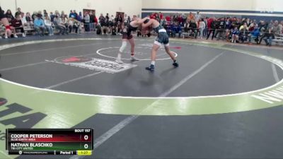 145 lbs Champ. Round 2 - Cooper Peterson, Blue Earth Area vs Nathan Blaschko, Tri-City United