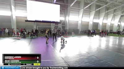 100 lbs Cons. Round 2 - Andrew Larsen, Team Prestige vs Bear Hanssen, Wasatch Wrestling Club