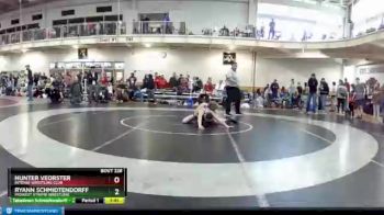 120 lbs Champ. Round 2 - Ryann Schmidtendorff, Midwest Xtreme Wrestling vs Hunter Veorster, Intense Wrestling Club