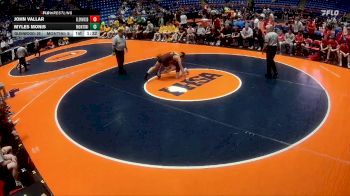 144 lbs Quarterfinals (8 Team) - John Vallar, Chatham (Glenwood) vs Myles Monis, Lombard (Montini)