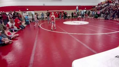 57-62 lbs Round 2 - Porter Winden, Lil Rebels Wrestling Club vs Aubree Weibel, Eaton Lil Reds
