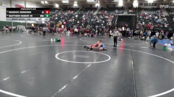 138 lbs Cons. Round 2 - Maddox Herskind, Sedgwick County vs Matthew Hebert Jr, Mustang Wrestling Club