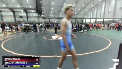 106 lbs Quarterfinal - Brycen Dawley, WA vs Benjamin Limentang Iii, CA