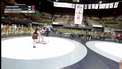 207-235 lbs Champ. Round 3 - Olivia Ruacho, Red Wave Wrestling vs Valeria Hernandez, Firebaugh High School Wrestling