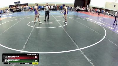 126A Cons. Round 2 - Tucker Sparks, Arkansas City HS vs Kayden Vaught, Belton