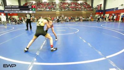 86 lbs Consi Of 8 #2 - Jaxson Walker, Sand Springs JH (SS) vs Mason Maggard, Owasso High School