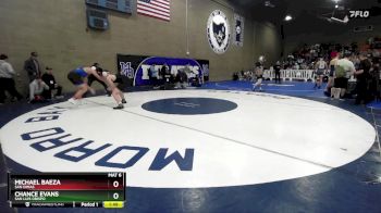 190 lbs Quarterfinal - Chance Evans, San Luis Obispo vs Michael Baeza, San Dimas