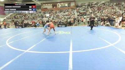 54 kg Cons. Sub-rd Of 32 - Jasmine Ruediger, Gold Rush Wrestling vs Quin Turner, Okie Girls