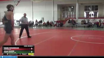 157 lbs Cons. Round 5 - Noah Baker, Marian University (IN) vs Wade Monebrake, Indianapolis
