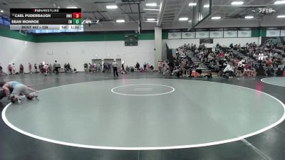 138 lbs Champ. Round 3 - Sean Monroe, Edwardsville WC vs Cael Puderbaugh, Bobcat Wrestling Club