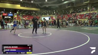 122 lbs Cons. Round 1 - Angelina Bezner, OK vs Parker Jennen, AR