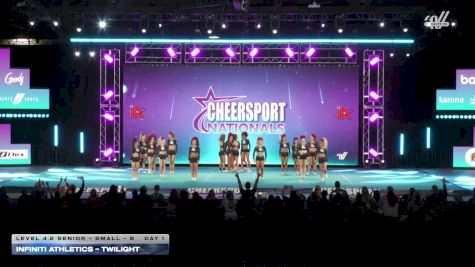 iNFiNiTi Athletics - Twilight [2026 L4.2 Senior - Small - B Day 1] 2026 CHEERSPORT National All Star Cheerleading Championship