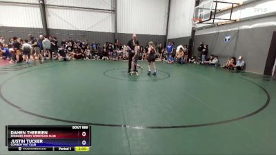 87 lbs Cons. Round 3 - Damen Therrien, Bonners Ferry Wrestling Club vs Justin Tucker, Cowboy Mat Club