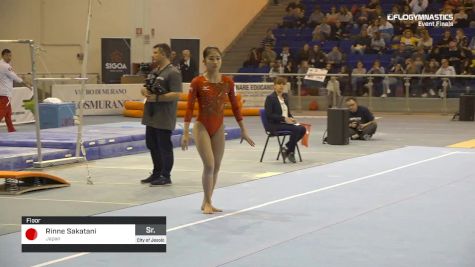 Rinne Sakatani - Floor, Japan - 2019 City of Jesolo Trophy