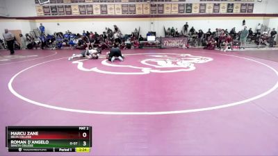 165 lbs Champ. Round 1 - Roman D`angelo, Shasta College vs Marcu Zane, Delta College