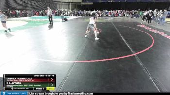 78 lbs 1st Place Match - Sophia Rodriguez, Victory Wrestling-Central WA vs Ila Acosta, Inland Northwest Wrestling Training Center