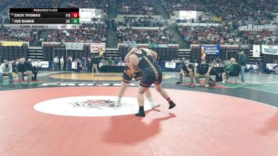 Cons. Round 3 - Zack Thomas, Fort Benton vs Joe Banks, Lincoln County (Eureka)
