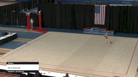 Kirin Kimura - Ribbon - 2021 Rhythmic Elite Qualifier