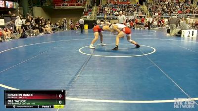 215 lbs Wb 1 - Ole Taylor, W4-Bismarck Century vs Braxton Rance, E3-Devils Lake