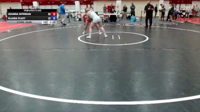 145 lbs Cons. Semi - Joanna Interian, Pacific University vs Klaira Flatt, Linfield University