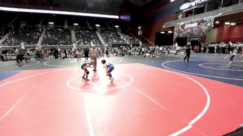 87 lbs Rr Rnd 3 - Jameson Cline, Gering WC vs Nathaiel Candelaria, Bear Creek Jr. Wrestling