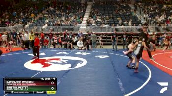 73 lbs Cons. Semi - Katieanne Worden, Top Of The Rock Wrestling Club vs Bristol Pettet, Powell Wrestling Club