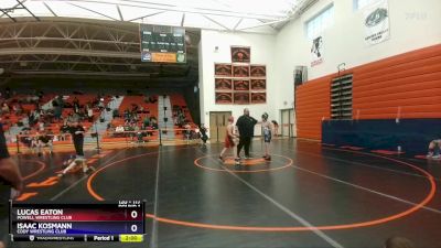 117 lbs Round 1 - Lucas Eaton, Powell Wrestling Club vs Isaac Kosmann, Cody Wrestling Club