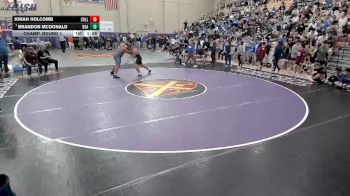 285 lbs Champ. Round 1 - Brandon Mcdonald, Battle Ground Aca. vs Jonah Holcomb, Collierville