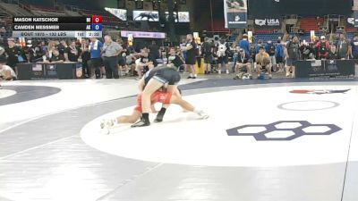 132 lbs Cons. Sub-rd Of 16 - Mason Katschor, Michigan vs Camden Messmer, Alaska