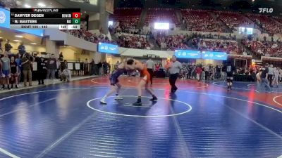 140 lbs Champ. Round 1 - Rj Masters, Mizfitz vs Sawyer Degen, Big Game Wrestling Club MT