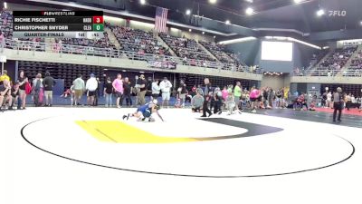 73 lbs Quarterfinal - Richie Fischetti, Haddonfield vs Christopher Snyder, Clearfield