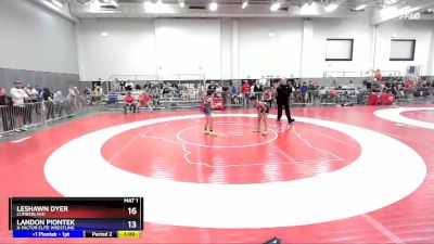 82 lbs Semifinal - Leshawn Dyer, Cumberland vs Landon Piontek, X-Factor Elite Wrestling