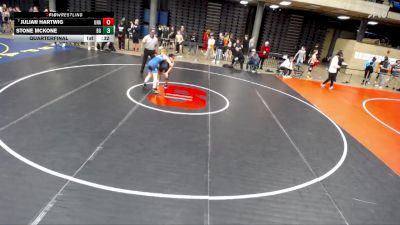 106 lbs Quarterfinal - Julian Hartwig, Unattached vs Stone McKone, Buffalo Grove
