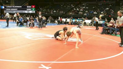126 Class 2 lbs Quarterfinal - Zion Hibbert, Logan-Rogersville vs Logan Hilderman, Mexico
