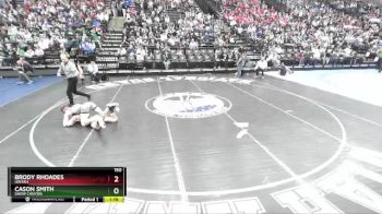 150 lbs Semifinal - Brody Rhoades, Uintah vs Cason Smith, Snow Canyon