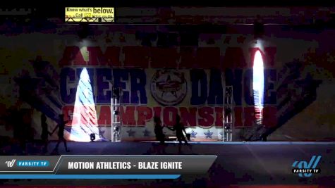 Motion Athletics - Blaze Ignite [2021 L1 Youth - D2 - Small Day 2] 2021 The American Celebration DI & DII